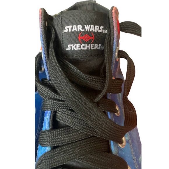 Star Wars Skechers Kid’s Darth Vader Jagged Starfleet high tops sneakers - Picture 6 of 8